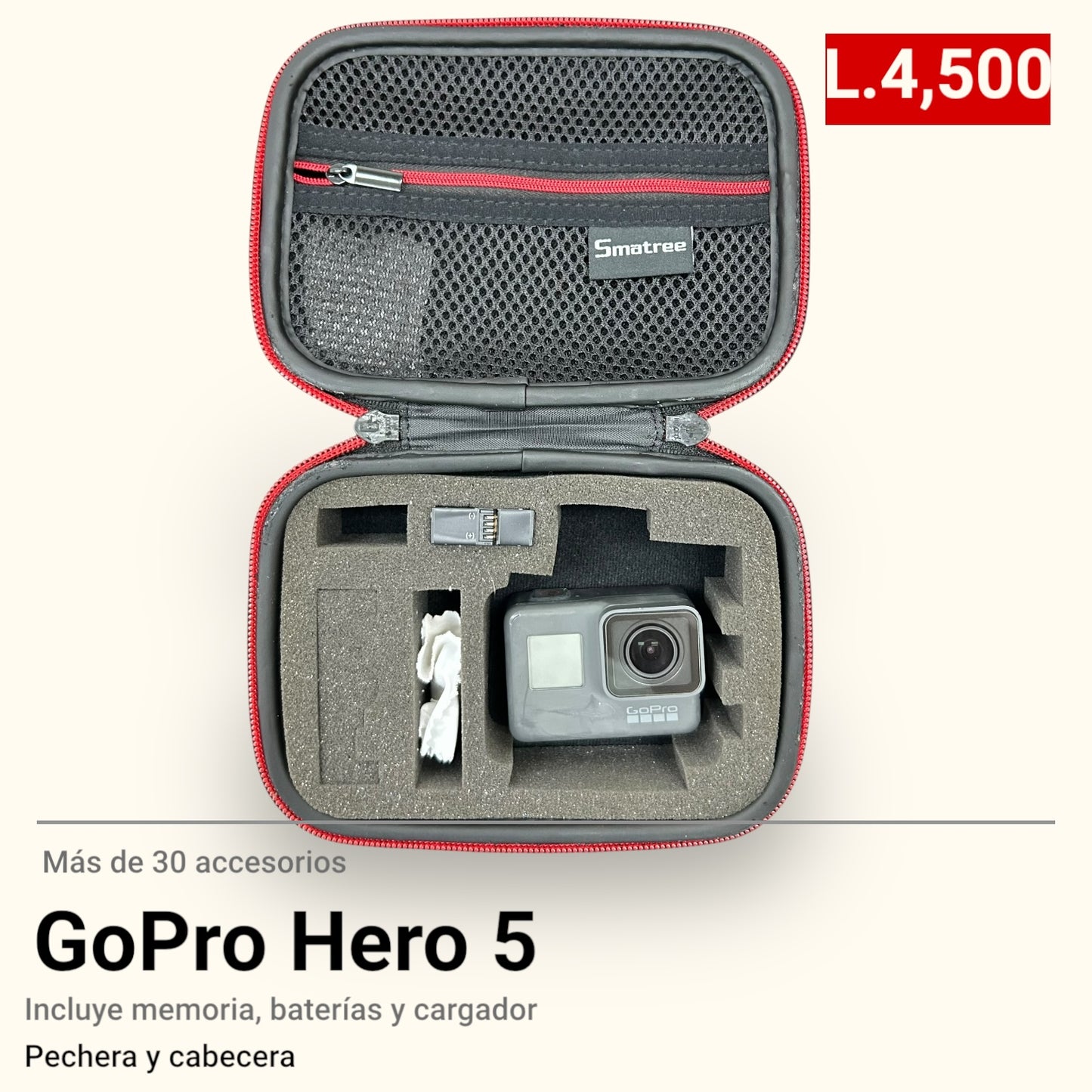 Go Pro Hero 5 + 30 Accesorios