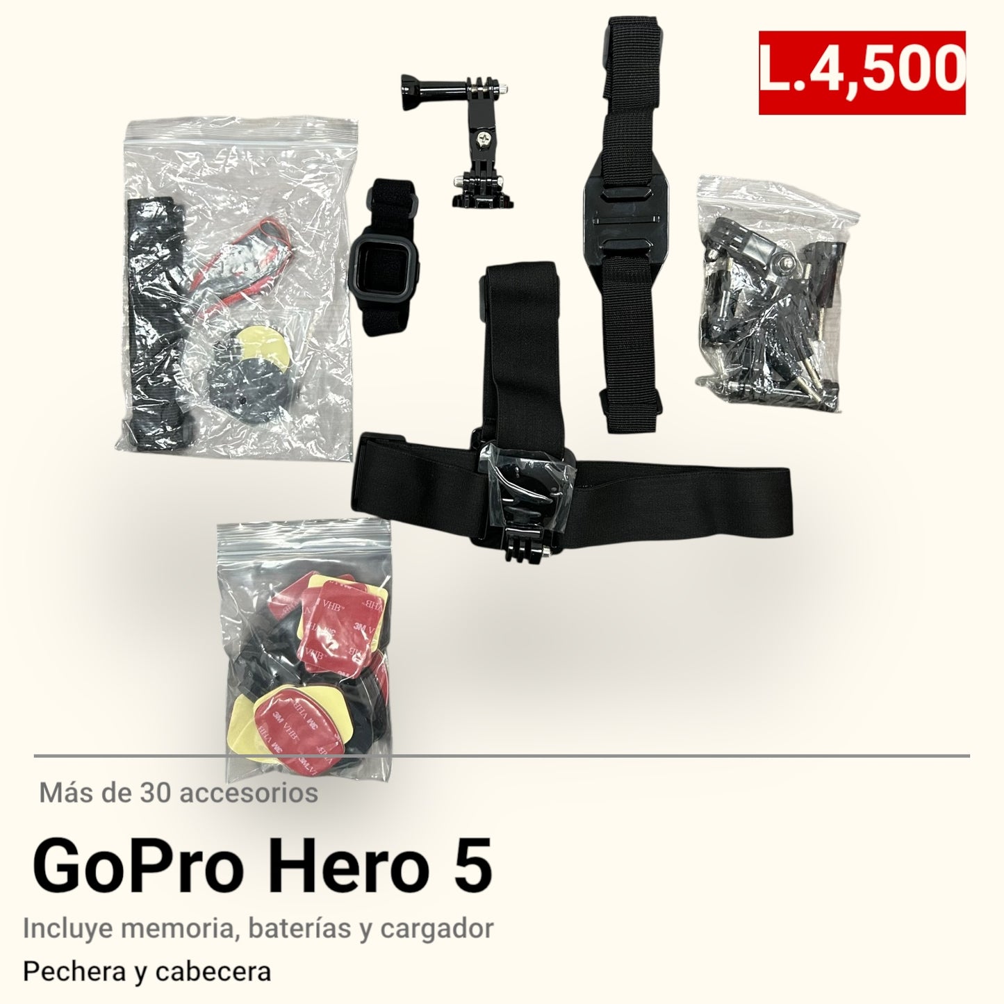 Go Pro Hero 5 + 30 Accesorios