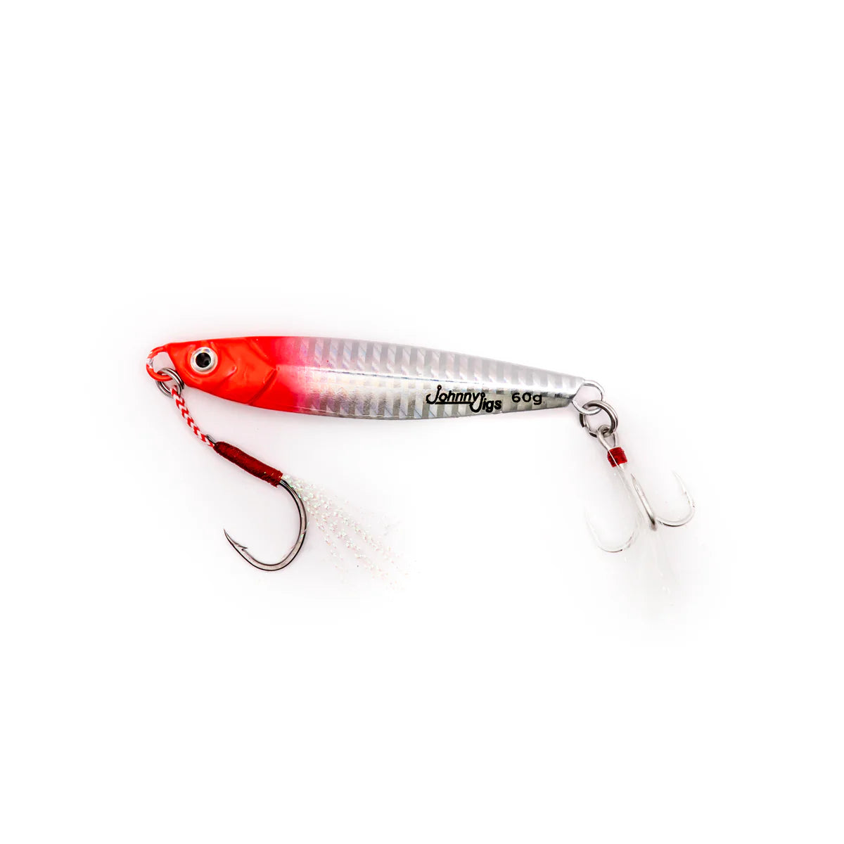 Johnny Jigs® Long Casting Jig - Red/Silver