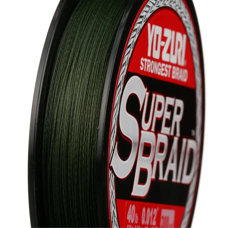 LINEA TRENZADA SUPER BRAID DARK GREEN 30LB 300YD