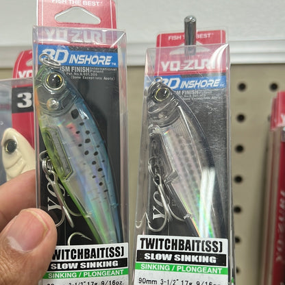 YO-ZURI R1208-MDG 3D INSHORE TWITCHBAIT 3.5"