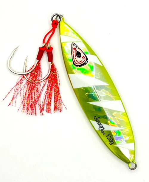 Ultra Flutter Chartreuse Glow Slow Pitch Jig 150g