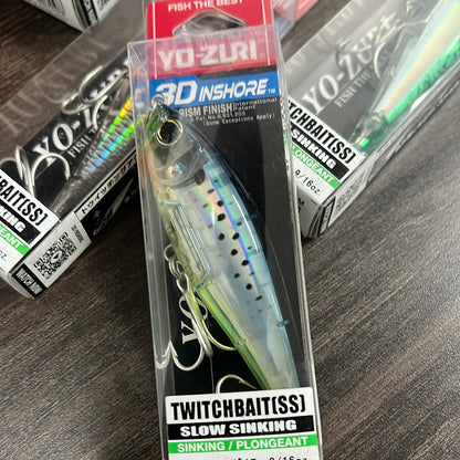 YO-ZURI R1208-MDG 3D INSHORE TWITCHBAIT 3.5"