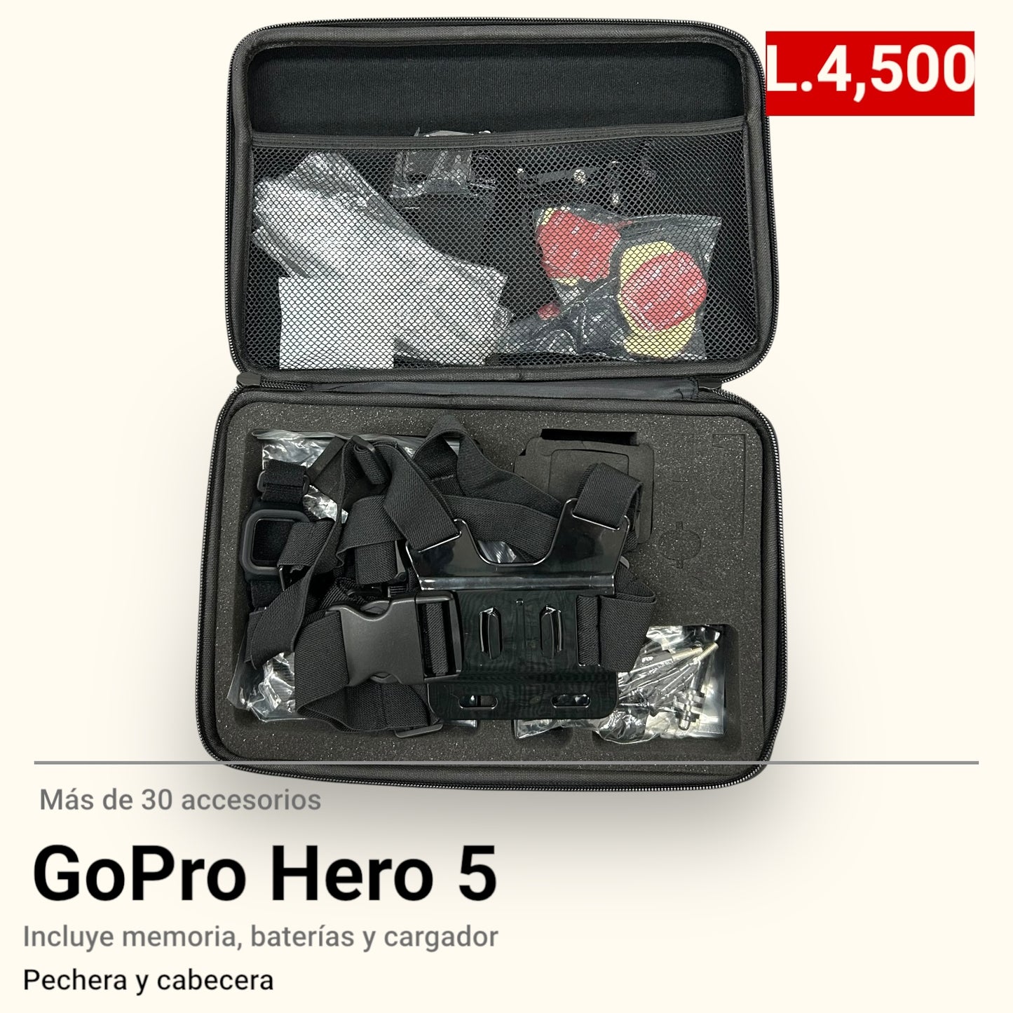 Go Pro Hero 5 + 30 Accesorios