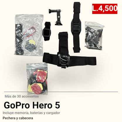 Go Pro Hero 5 + 30 Accesorios