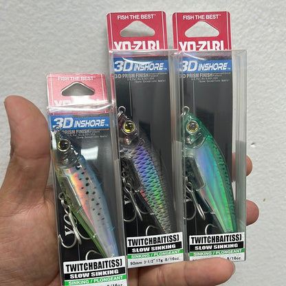 YO-ZURI R1208-MDG 3D INSHORE TWITCHBAIT 3.5"