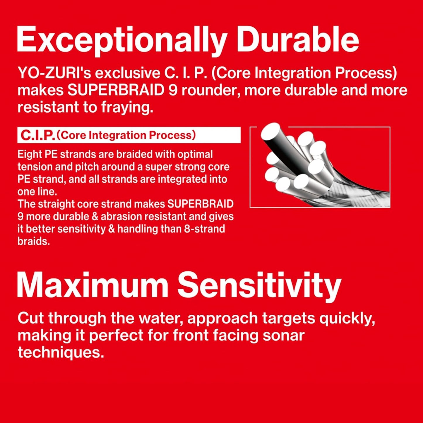 YO-ZURI SUPERBRAID 9 - 15LB - 150YD