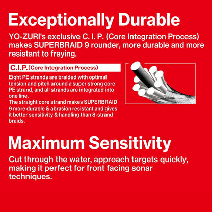 YO-ZURI SUPERBRAID 9 - 15LB - 150YD