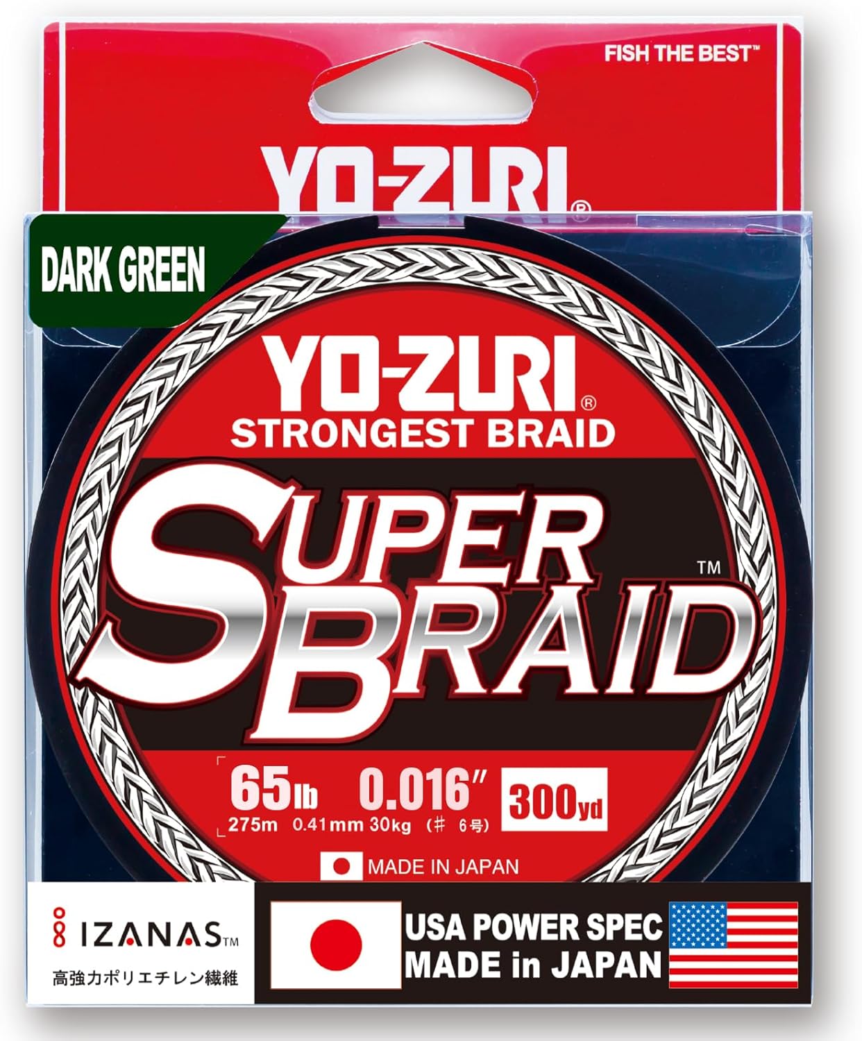 YO-ZURI SUPER BRAID- 65 lb