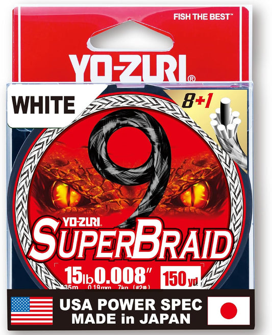 YO-ZURI SUPERBRAID 9 - 15LB - 150YD