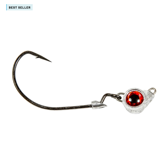 TEXAS EYE JIGHEADS Peso 1/4 OZ - RED 3und por paquete
