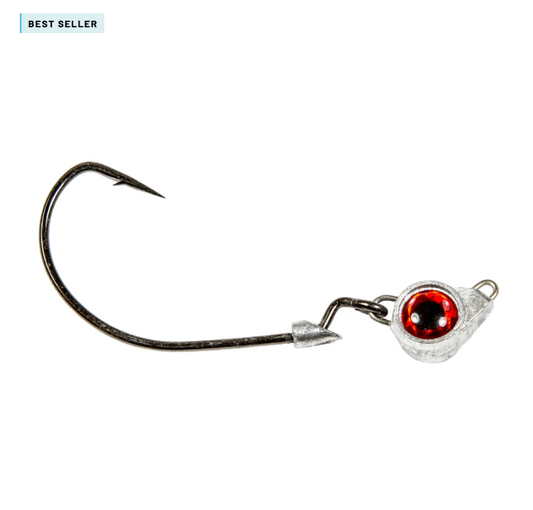 TEXAS EYE JIGHEADS Peso 1/2 OZ - RED 2 und por paquete