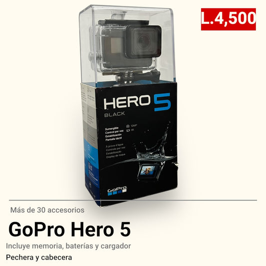 Go Pro Hero 5 + 30 Accesorios
