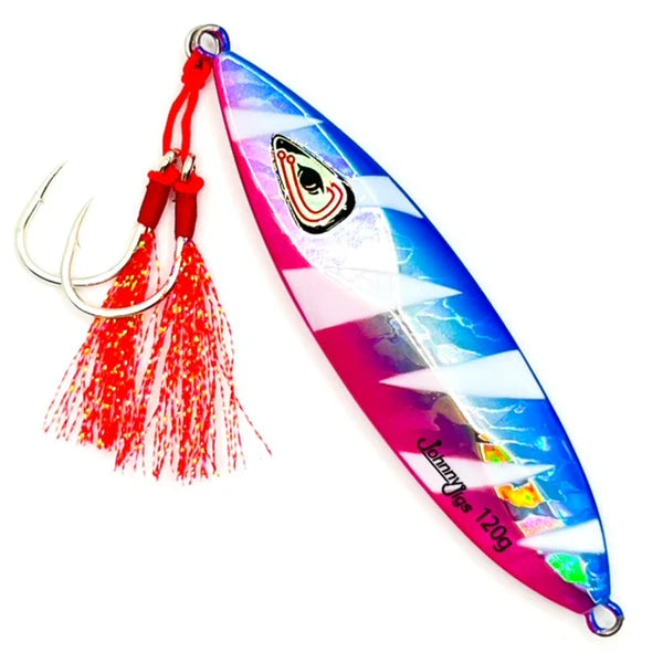 Ultra Flutter Blue/Pink Glow Slow Pitch Jig 80g Micro