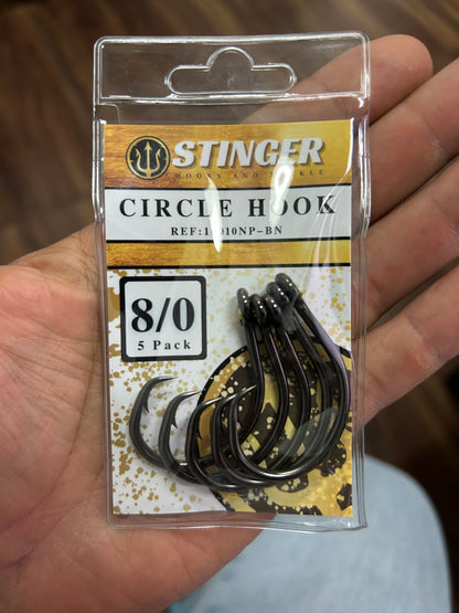 8/0 Circle Hook - 5 unidades por paquete