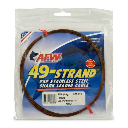 Cable para líder 49 Strand 7x7 | 90,175,275 y 400 libras |30 pies