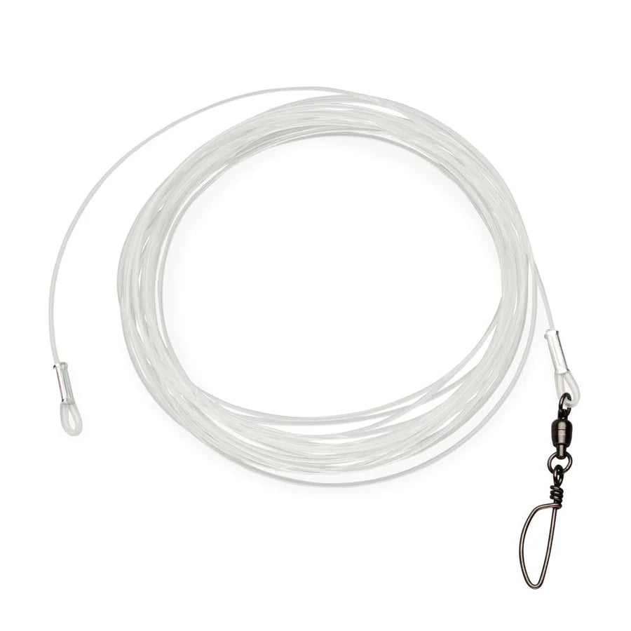 Fathom Shock leader 300lb mono, 30' long w/#400lb ball bearing swivel